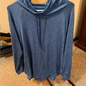 Athleta Heathered Blue Hoodie